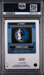 2025 Panini Instant NBA Draft Night Cooper Flagg #NBADN-1 /68380 /1 PSA 10