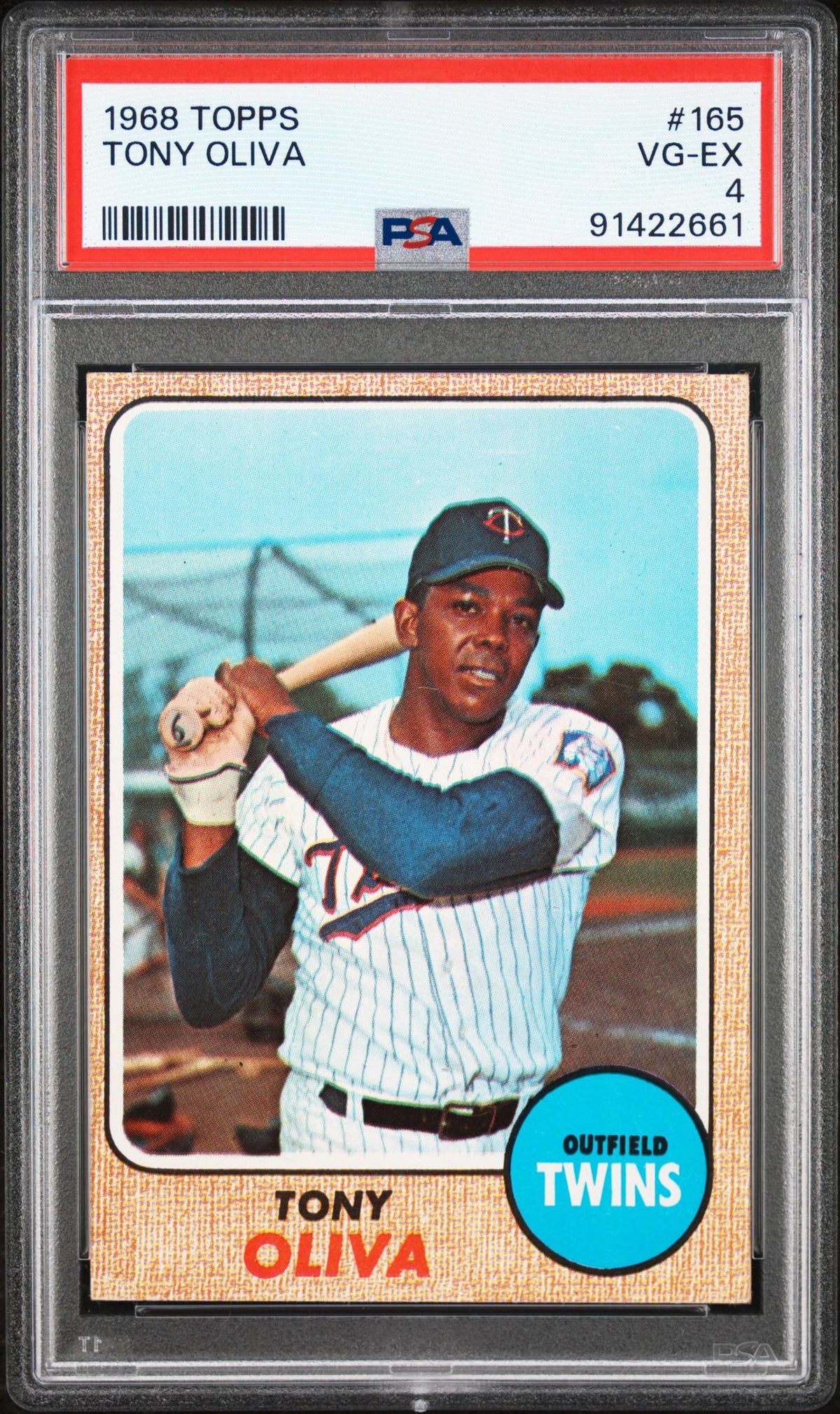 1968 Topps Tony Oliva #165 PSA 4