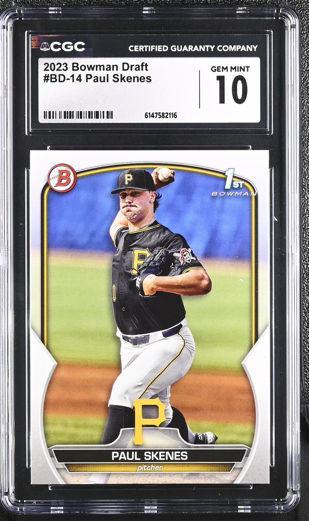 2023 Bowman #BD-14 Paul Skenes Bowman Draft CGC 10