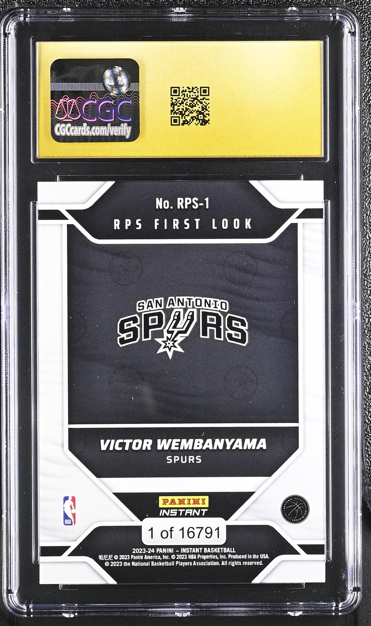 2023 Instant #RPS-1 Victor Wembanyama RPS First Look /16791 CGC 10