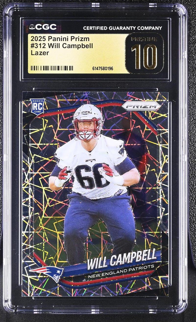 2025 Prizm #312 Will Campbell Lazer CGC 10