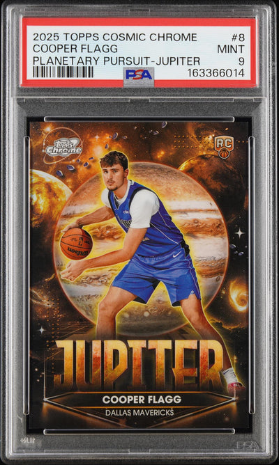 2025 Topps Cosmic Chrome Cooper Flagg #8 Planetary Pursuit-Jupiter PSA 9