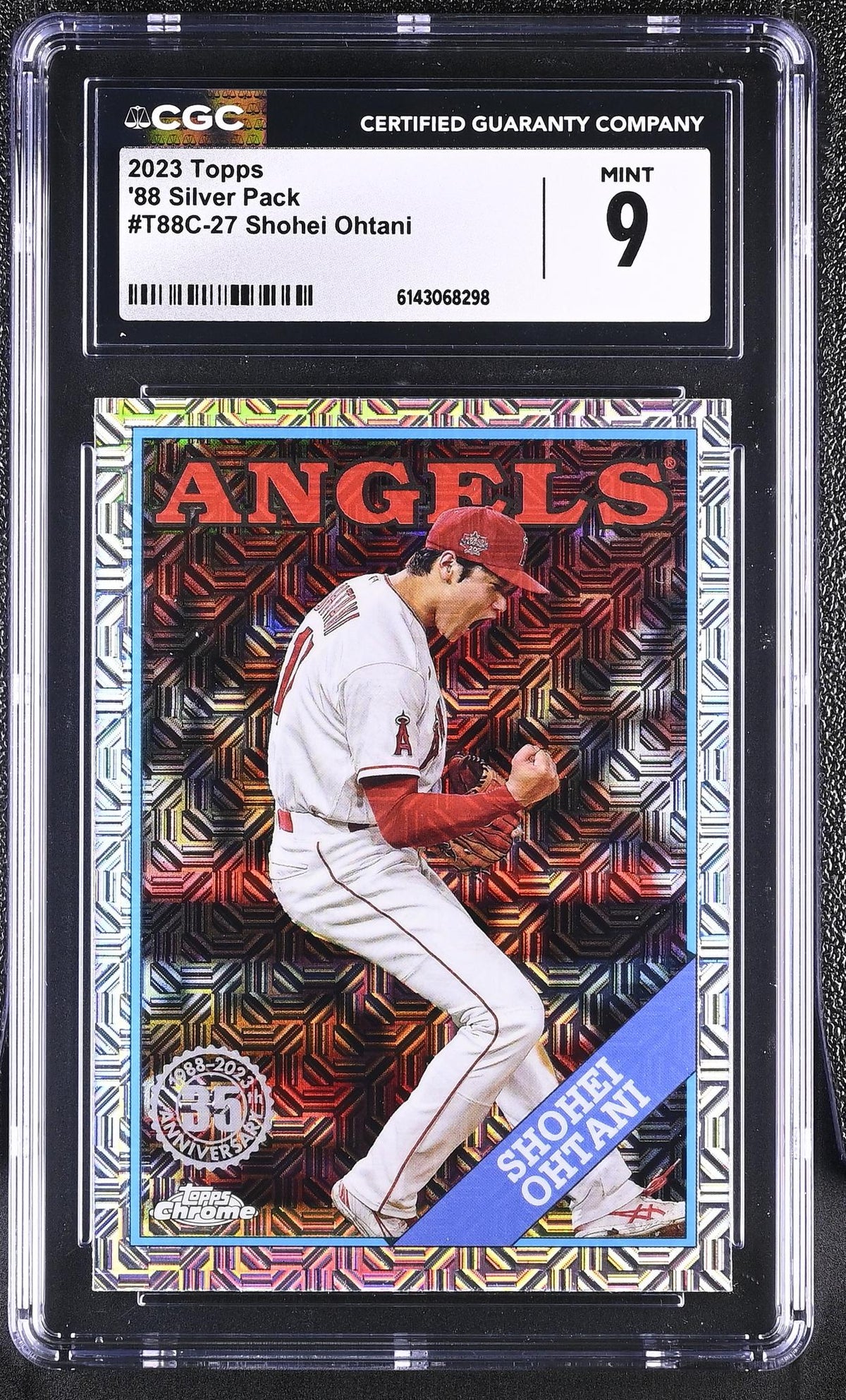 2023 Topps Chrome #T88C-27 Shohei Ohtani '88 Silver Pack CGC 9