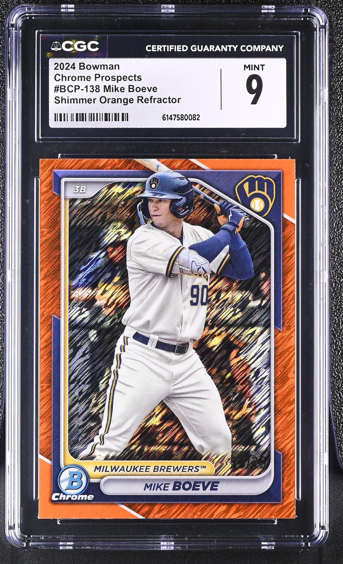 2024 Bowman #BCP-138 Mike Boeve Chrome Prospects CGC 9