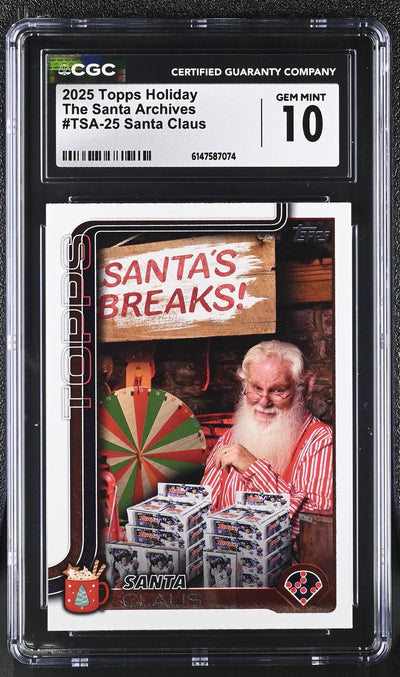 2025 Topps Holiday The Santa Archives Santa Claus #TSA-25 CGC 10