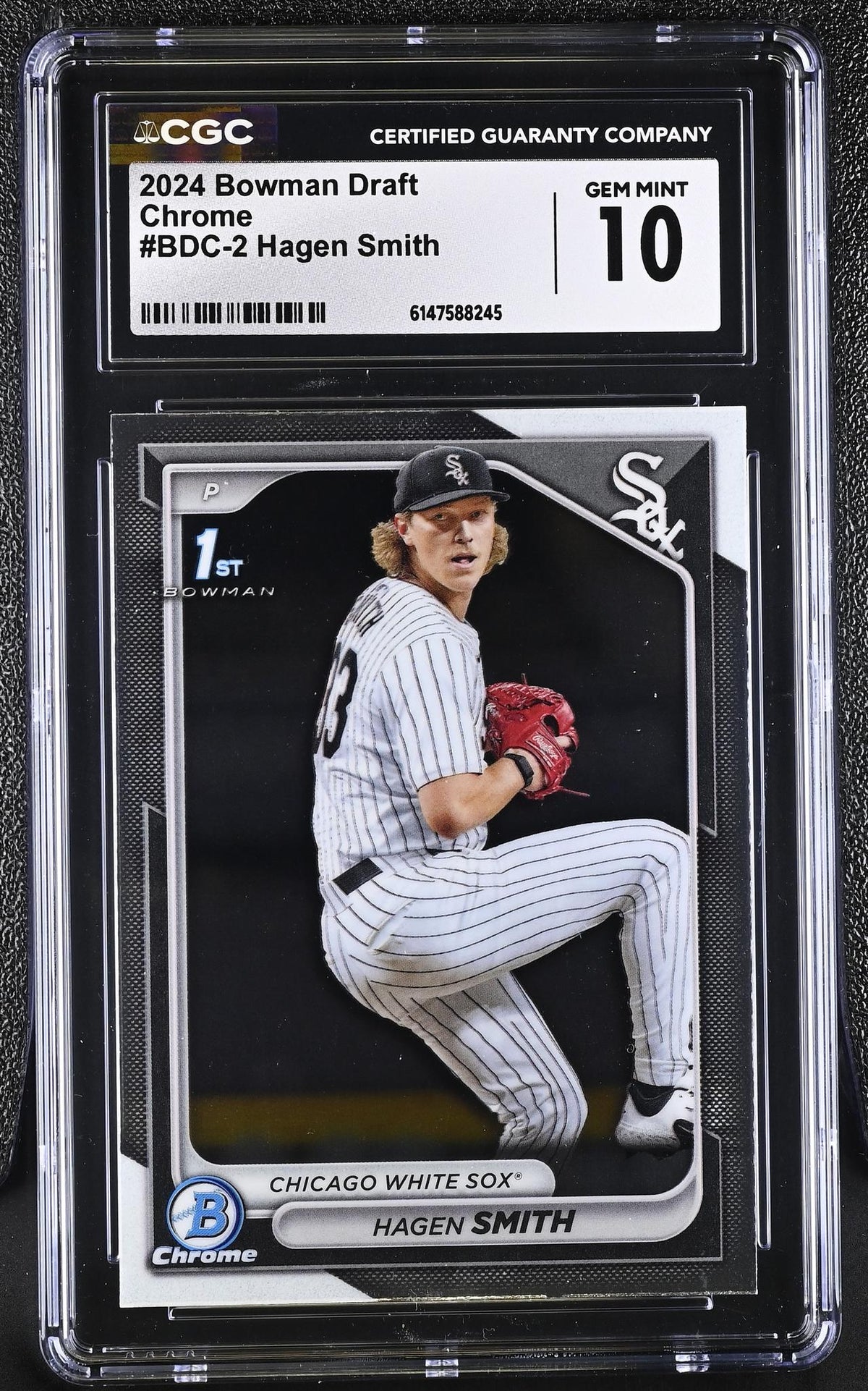 2024 Bowman Draft Chrome #BDC-2 Hagen Smith CGC 10
