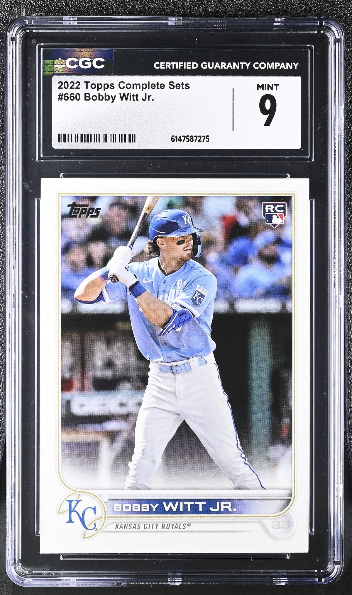 2022 Topps #660 Bobby Witt Jr. Complete Sets CGC 9