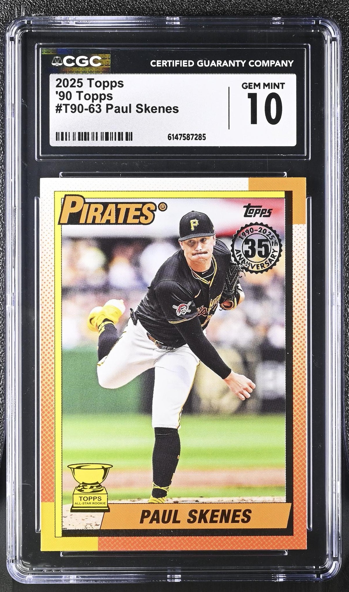 2025 90 Topps #T90-63 Paul Skenes 35th Anniversary CGC 10