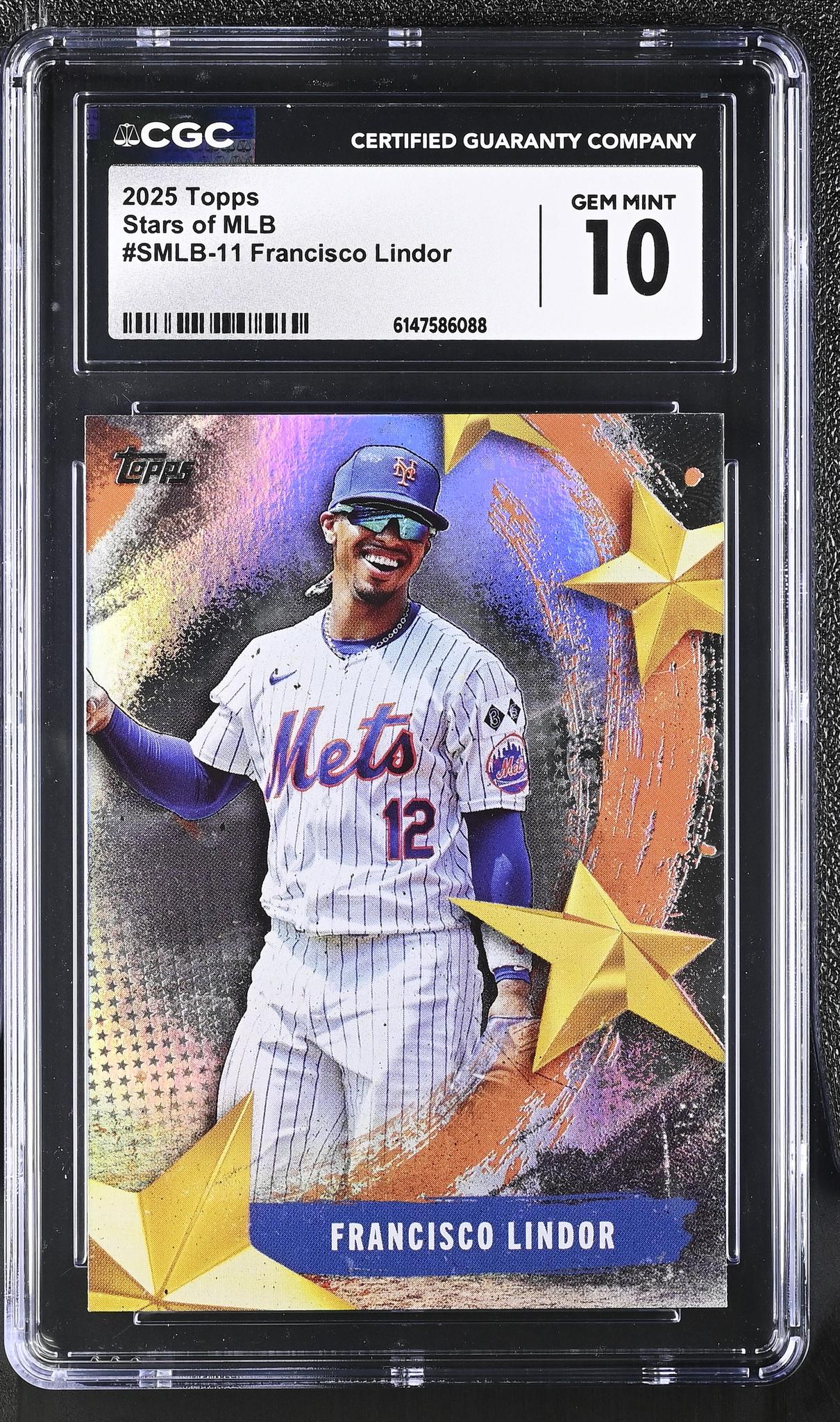 2025 Topps #SMLB-11 Francisco Lindor Stars of MLB CGC 10