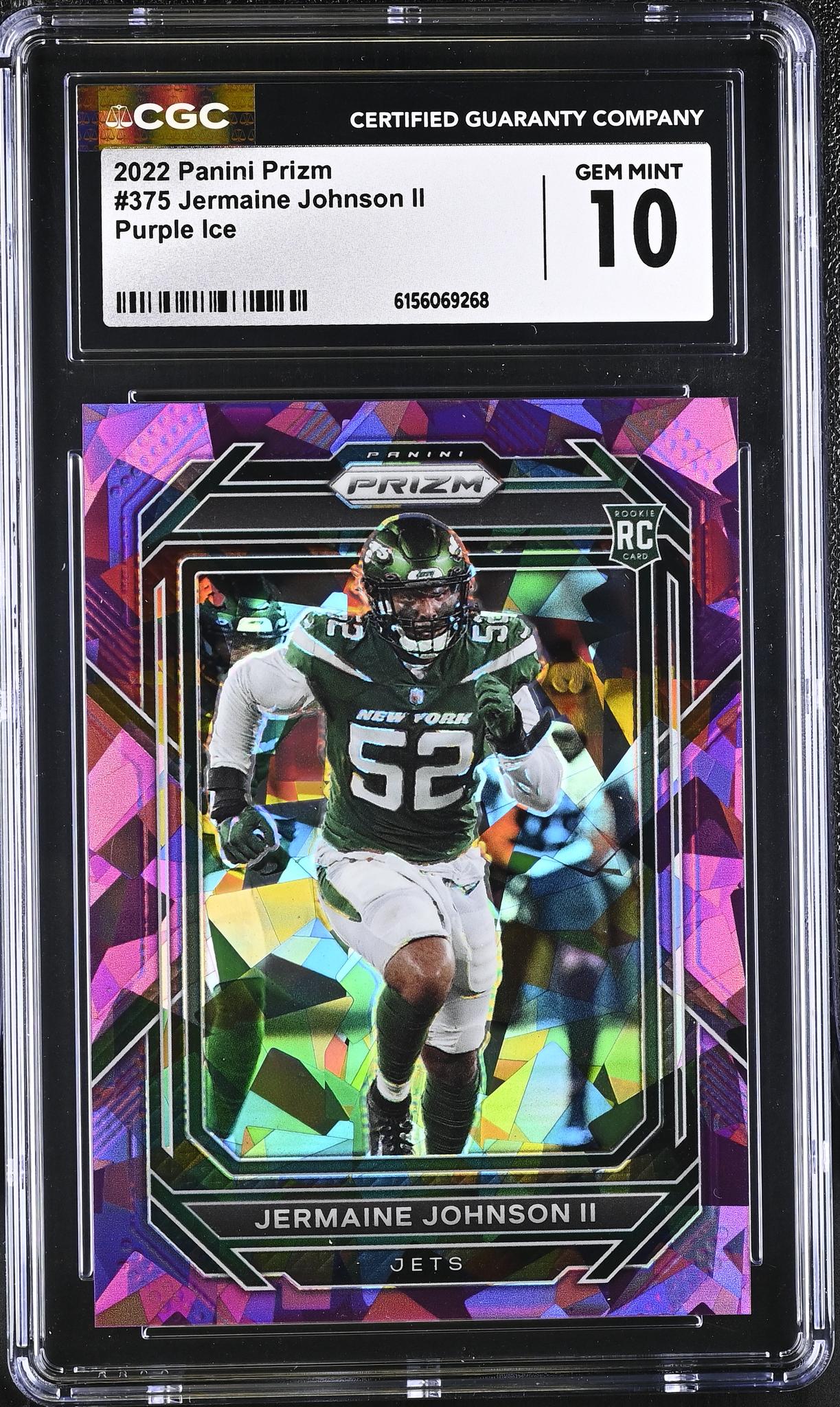 2022 Prizm #375 Jermaine Johnson II /225 CGC 10