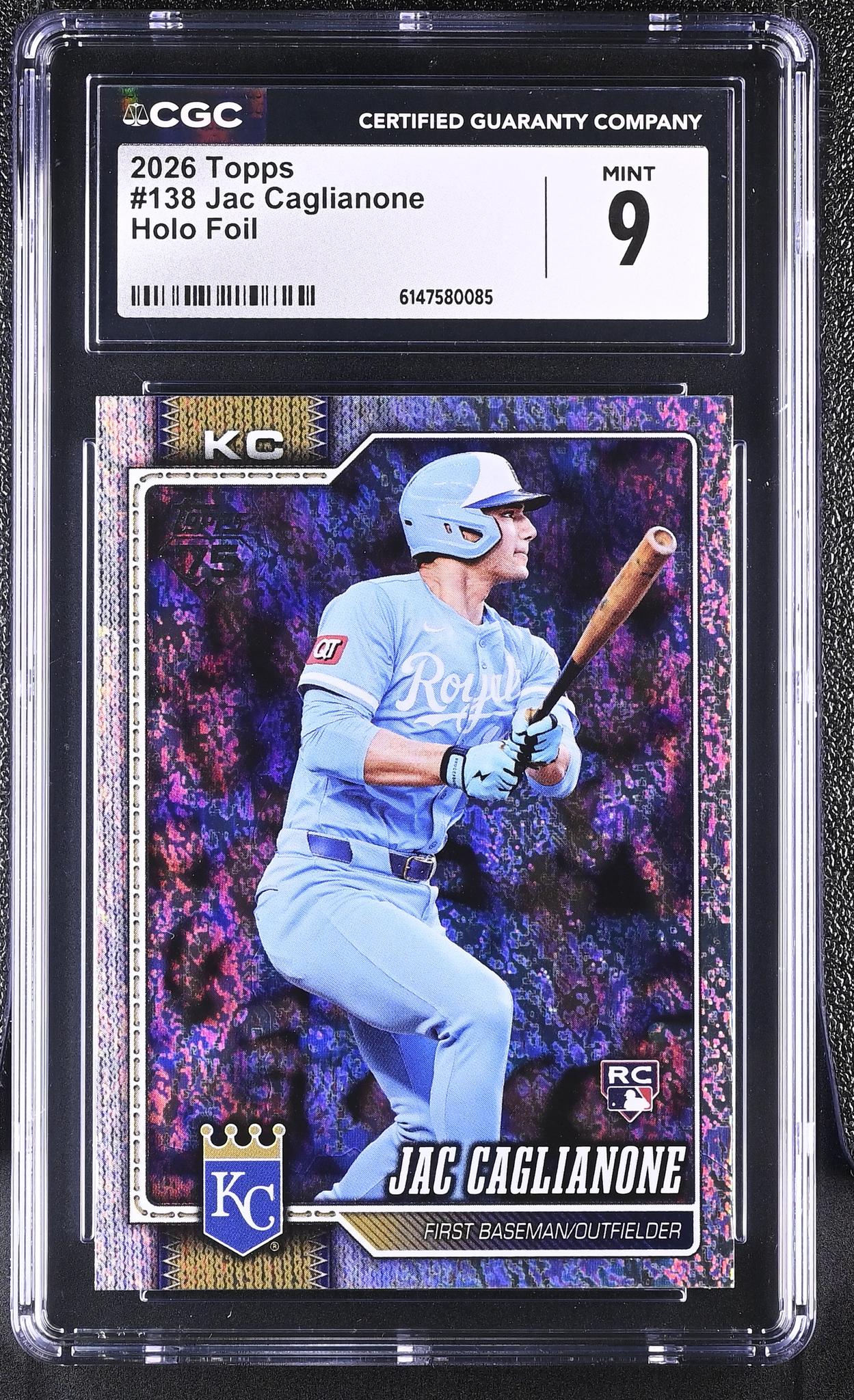 2026 Topps #138 Jac Caglianone Holo Foil CGC 9