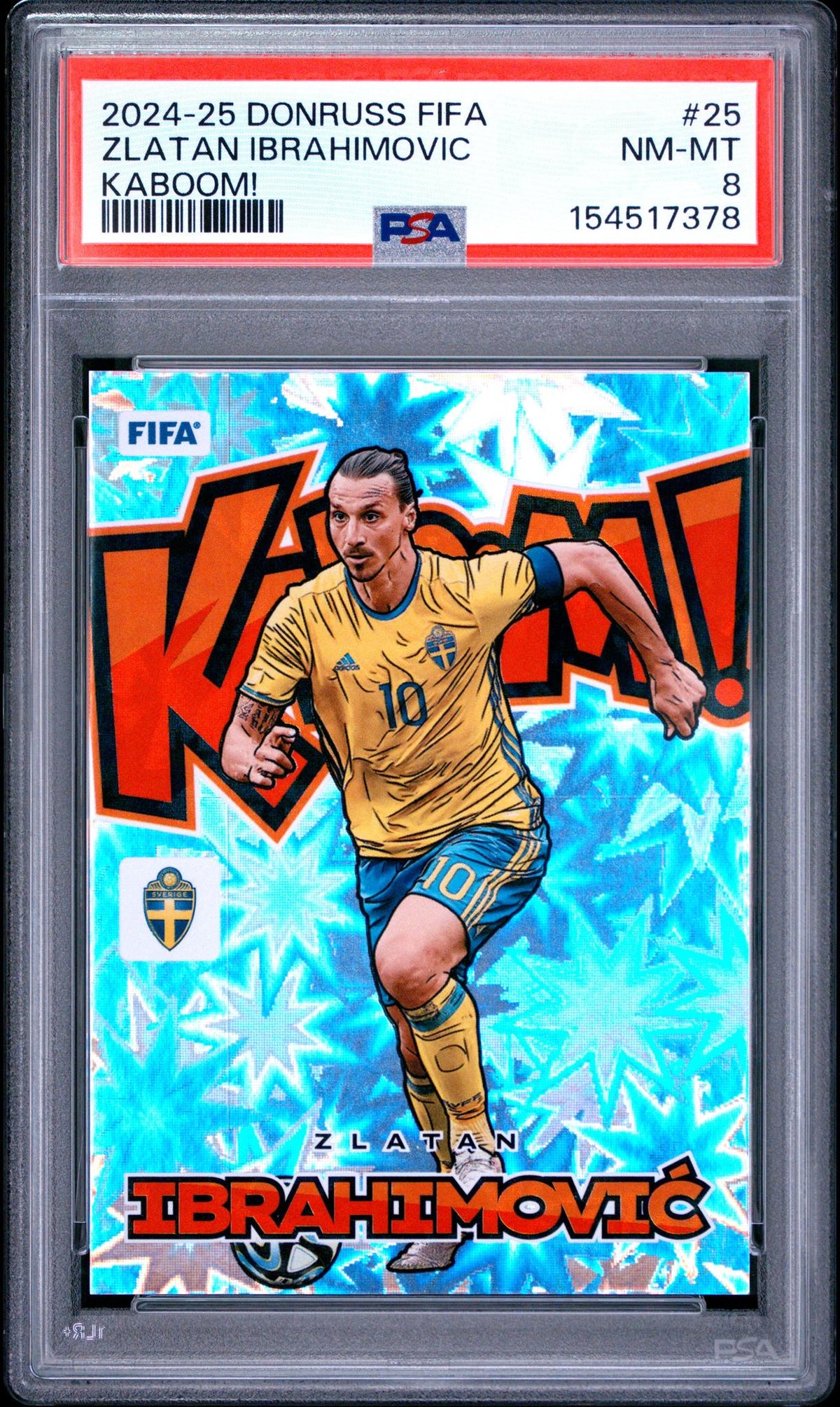 2024 Kaboom Zlatan Ibrahimovic #25 PSA 8
