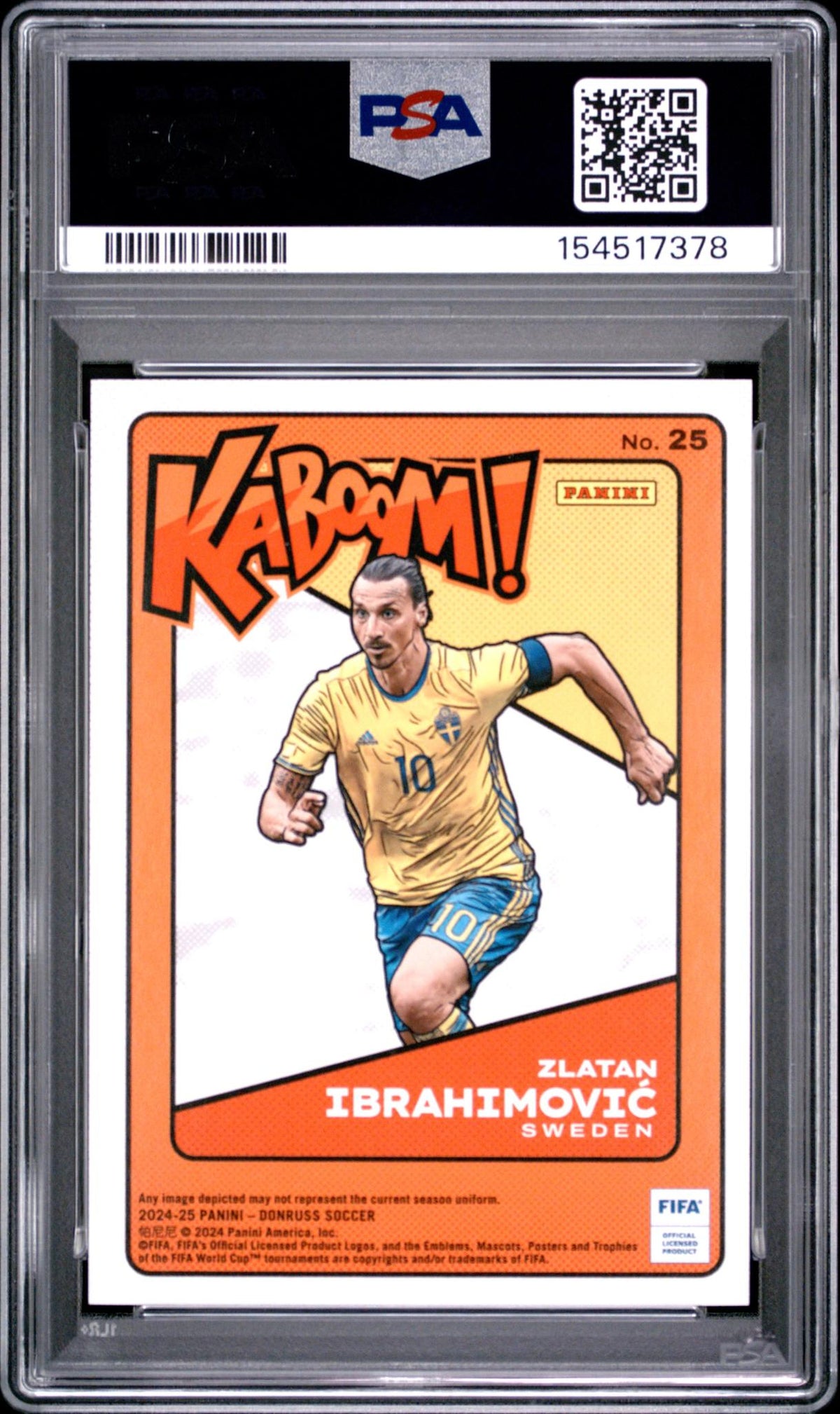 2024 Kaboom Zlatan Ibrahimovic #25 PSA 8
