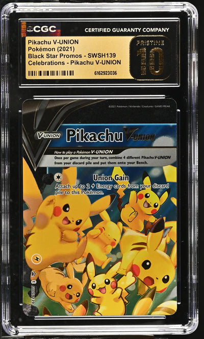 Pokémon Black Star Promos Pikachu V-UNION SWSH139 CGC 10