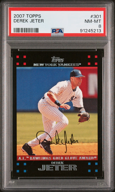 2007 Topps Derek Jeter #301 PSA 8