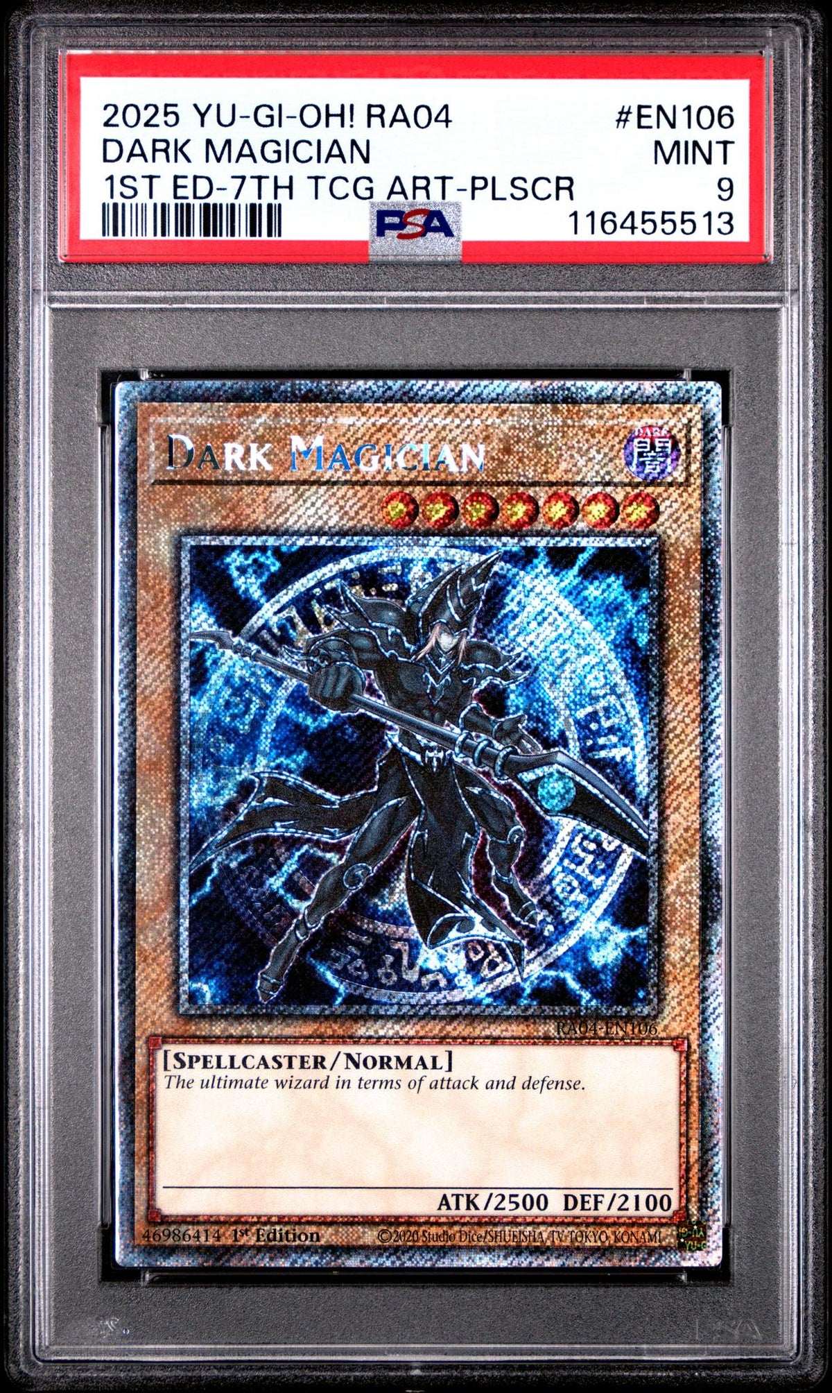 Yu-Gi-Oh! Dark Magician RA04 #EN106 PSA 9