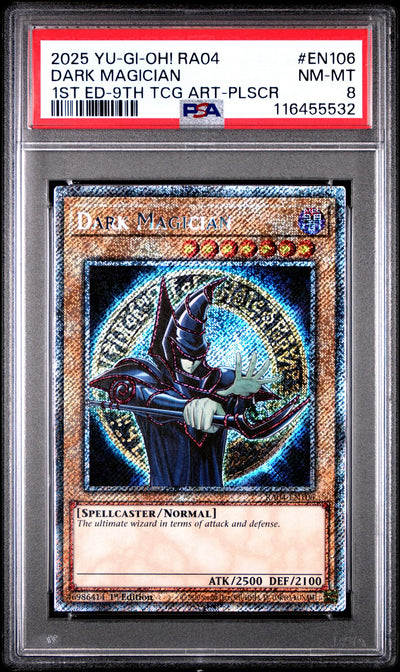 Yu-Gi-Oh! Dark Magician RA04-EN106 1st Edition PSA 8