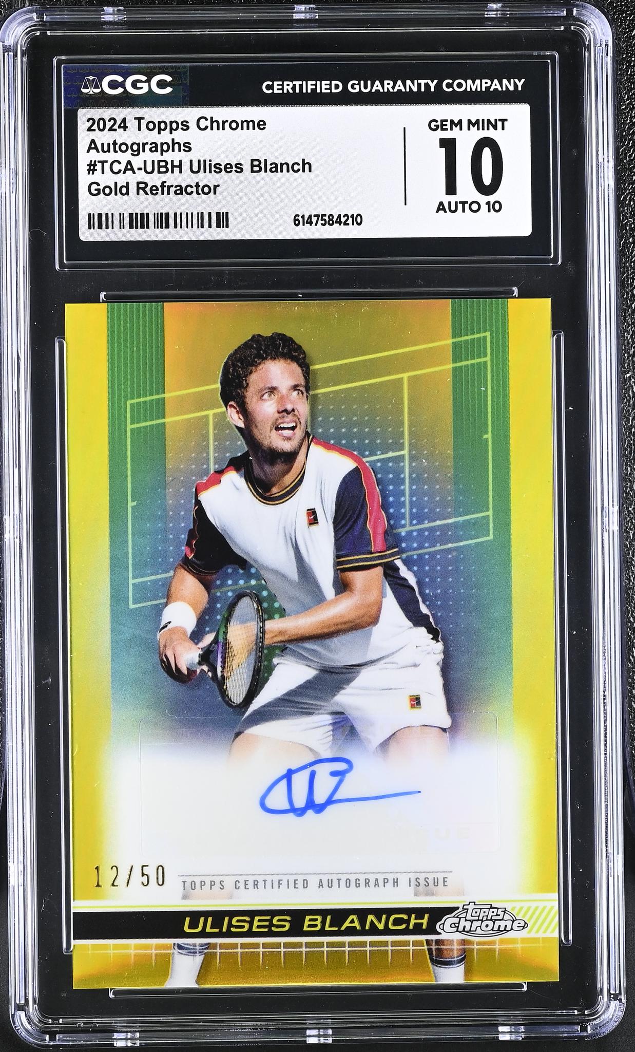 2024 Topps Chrome #TCA-UBH Ulises Blanch Autographs /50 Auto CGC 10