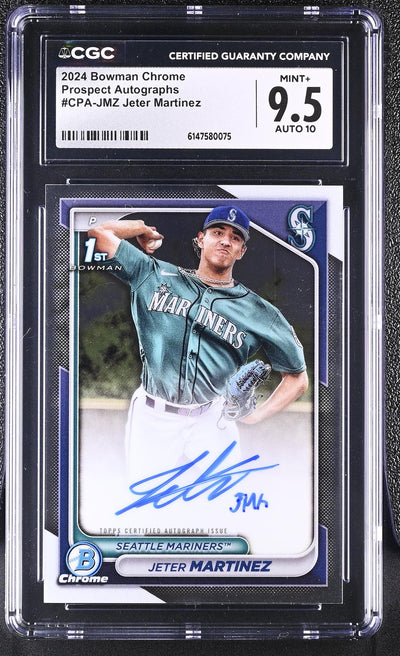 2024 Bowman Chrome #CPA-JMZ Jeter Martinez Prospect Autographs Auto CGC 9.5