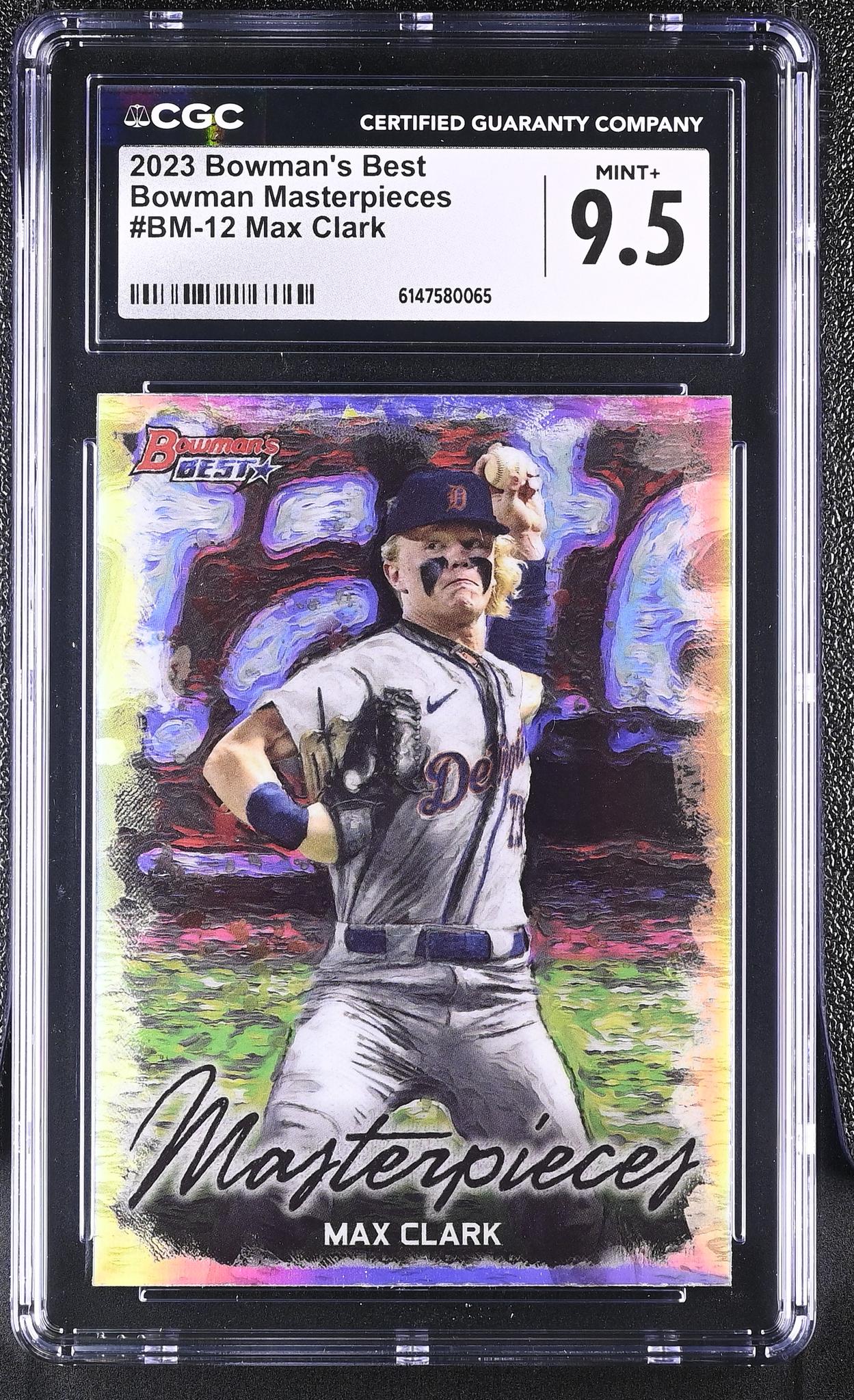2023 Bowman's Best #BM-12 Max Clark Bowman Masterpieces CGC 9.5