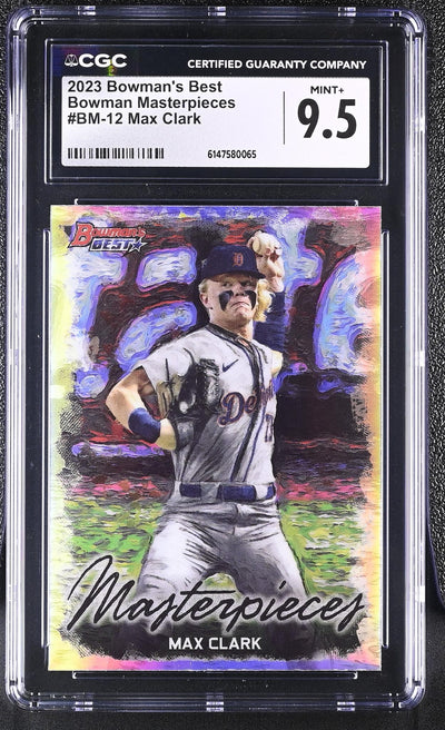 2023 Bowman's Best #BM-12 Max Clark Bowman Masterpieces CGC 9.5