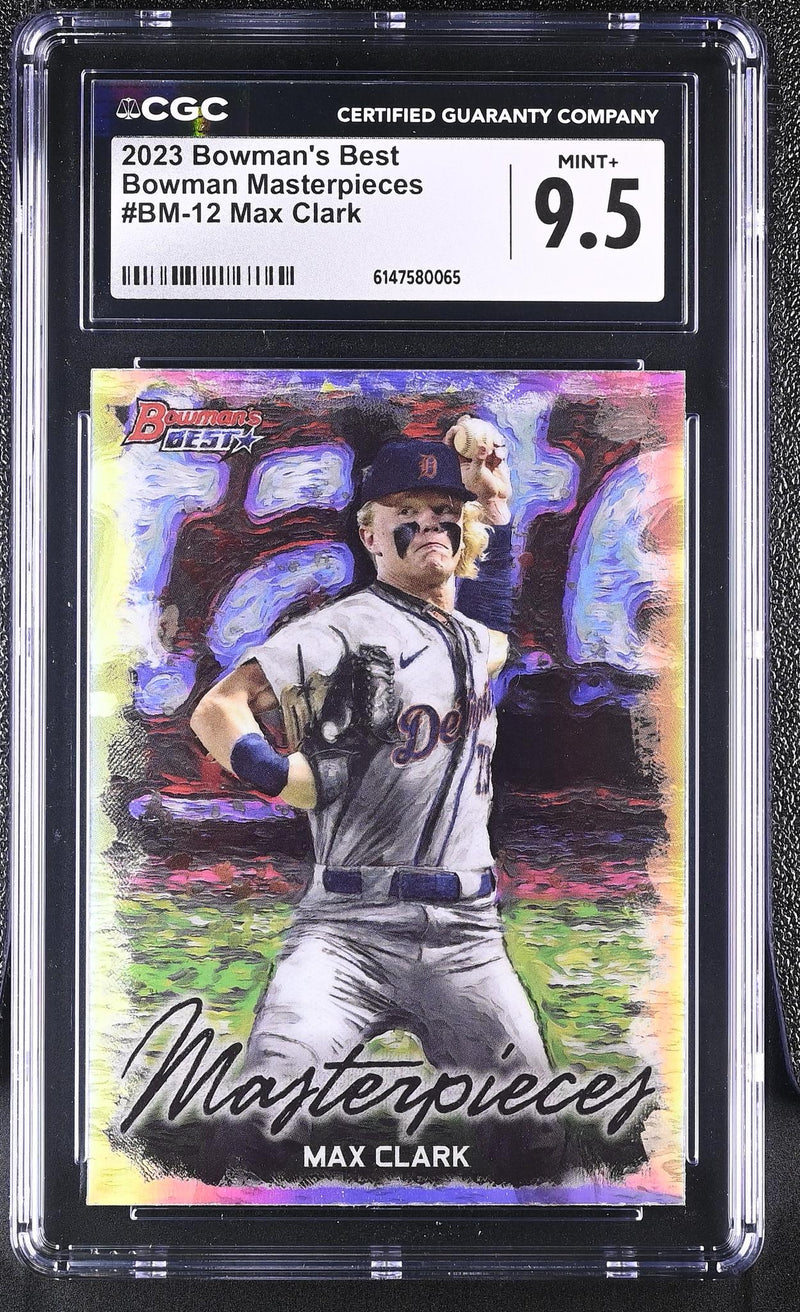 2023 Bowman's Best #BM-12 Max Clark Bowman Masterpieces CGC 9.5