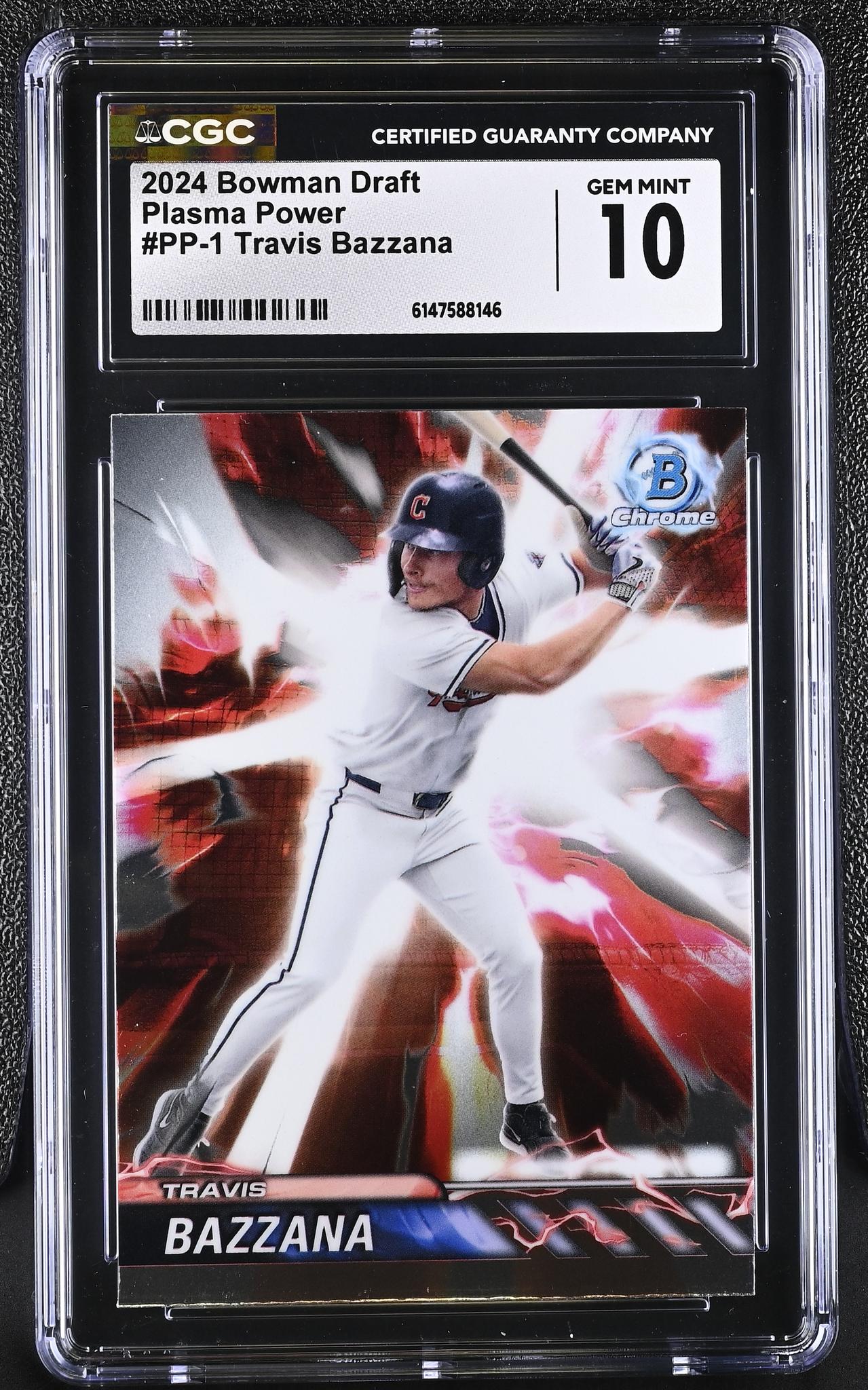 2024 Bowman Chrome #PP-1 Travis Bazzana Plasma Power CGC 10