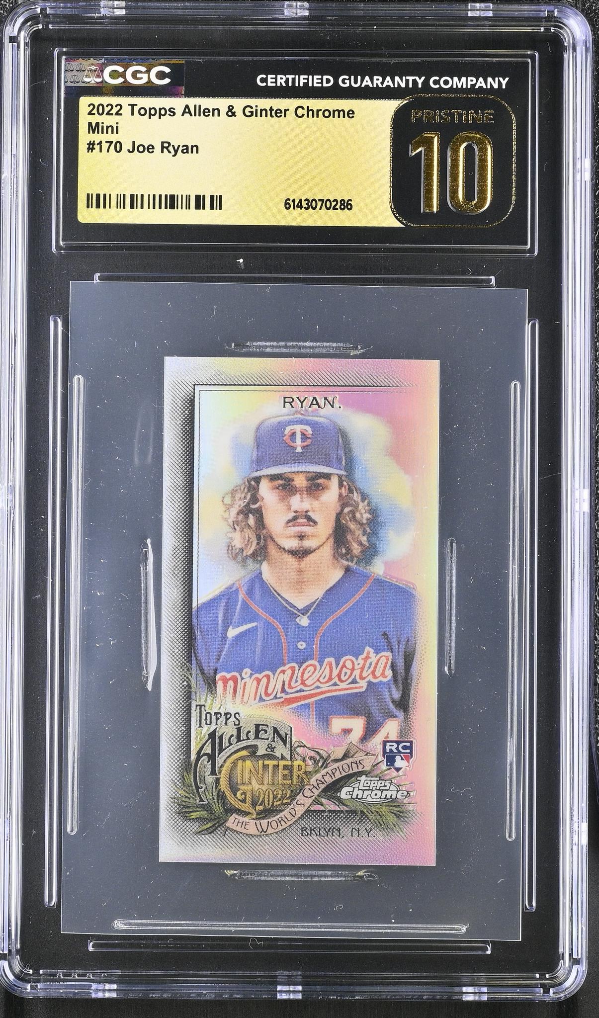 2022 Allen & Ginter Chrome #170 Joe Ryan CGC 10