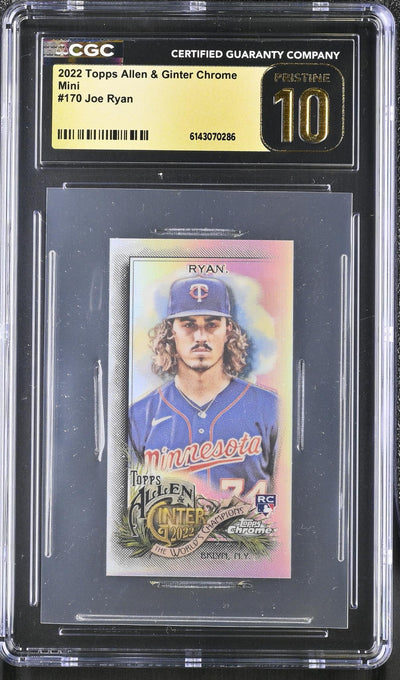 2022 Topps Allen & Ginter Chrome Mini Joe Ryan #170 CGC 10