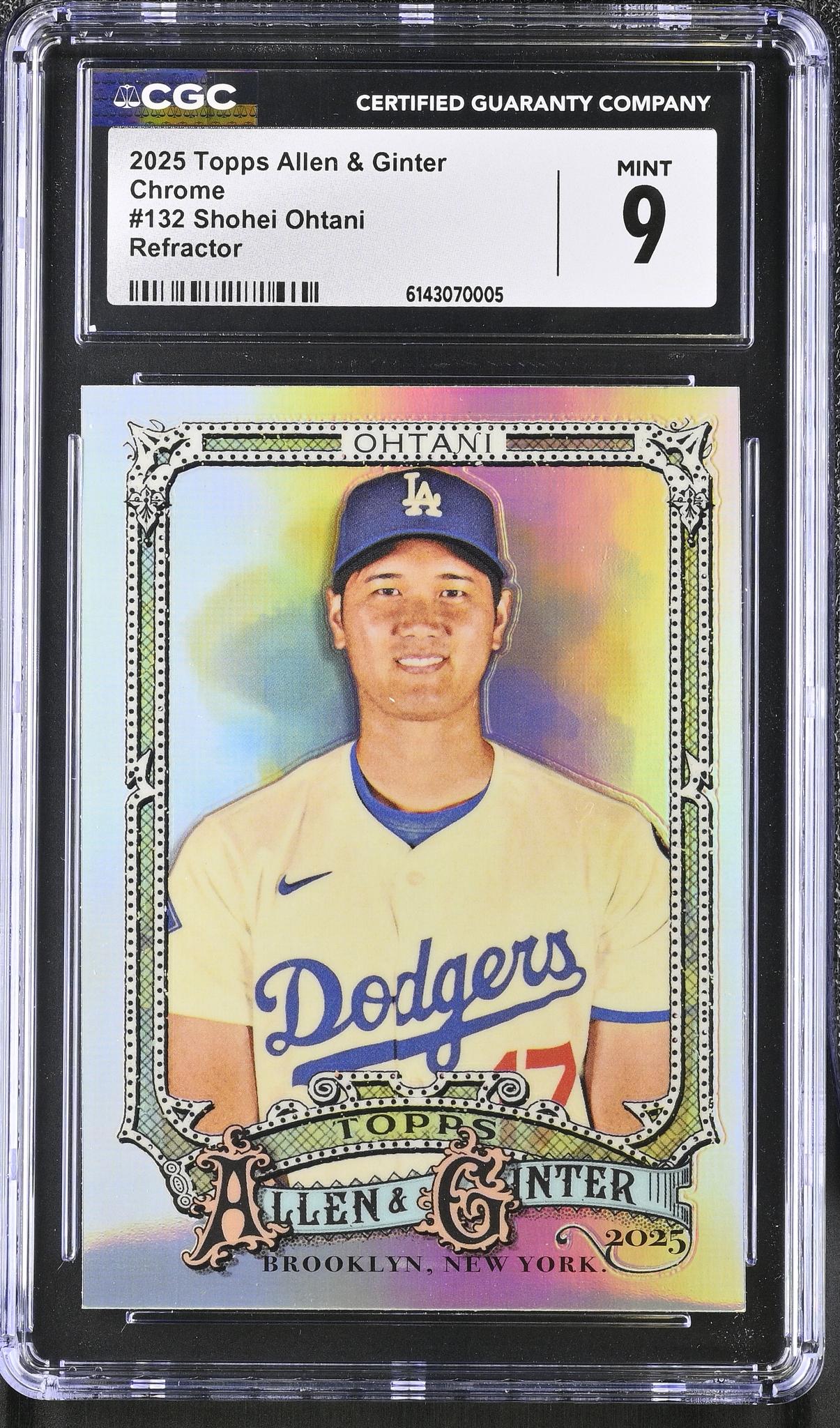 2025 Allen & Ginter Chrome #132 Shohei Ohtani The World's Champions CGC 9