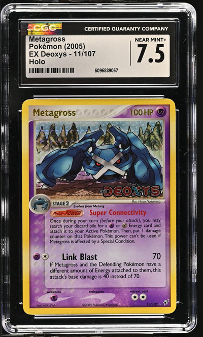 Pokémon EX Deoxys Metagross #11/107 Holo CGC 7.5