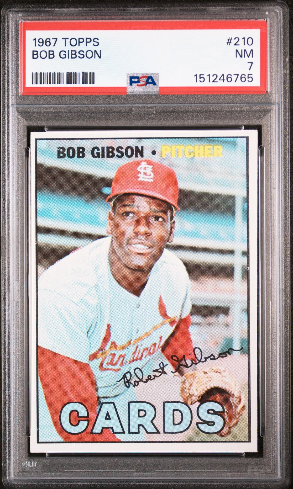 1967 Topps Bob Gibson #210 PSA 7