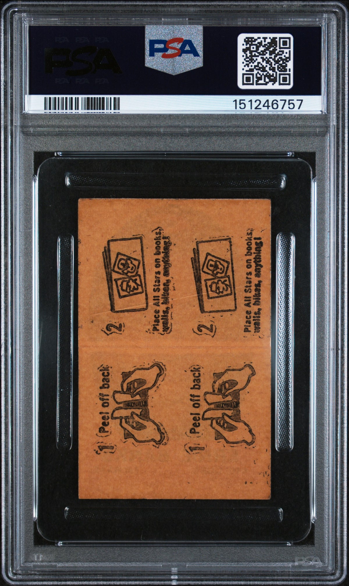 1963 Topps Peel-Offs Ernie Banks #5 PSA 1