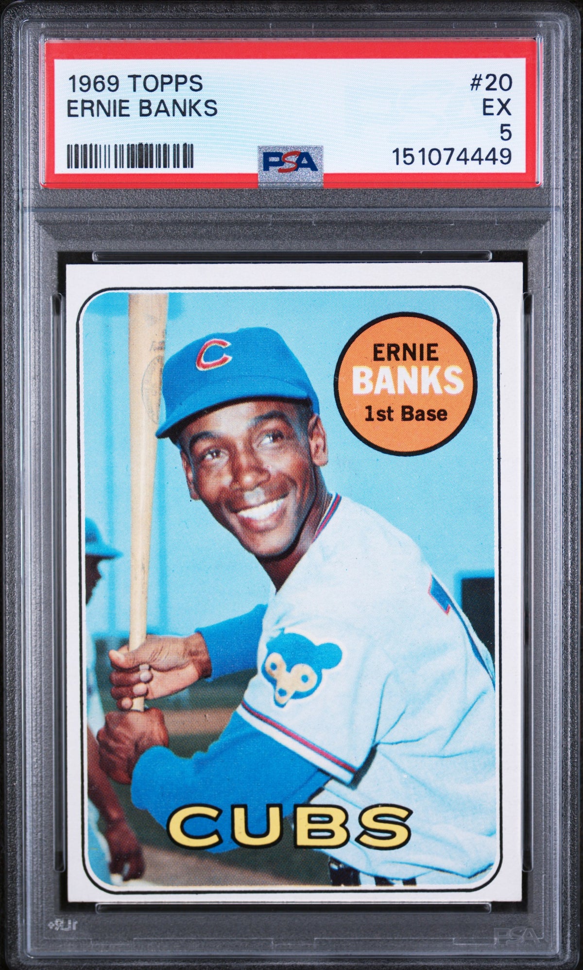 1969 Topps Ernie Banks #20 PSA 5