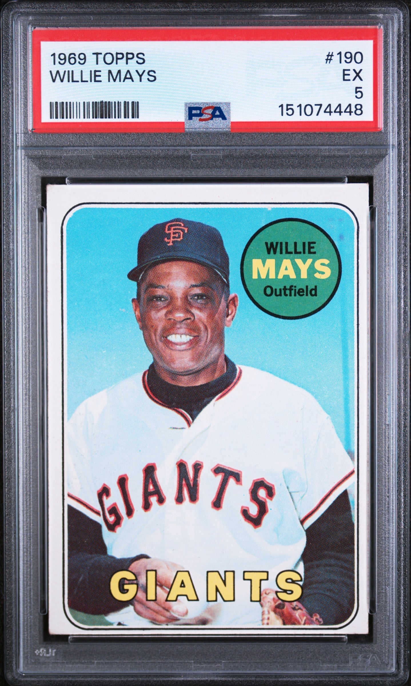 1969 Topps Willie Mays #190 PSA 5
