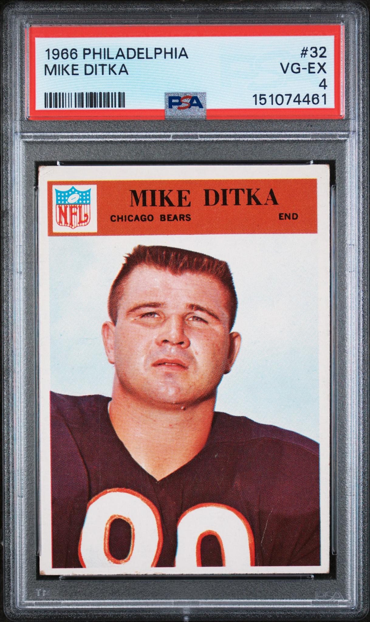 1966 Philadelphia Mike Ditka #32 PSA 4