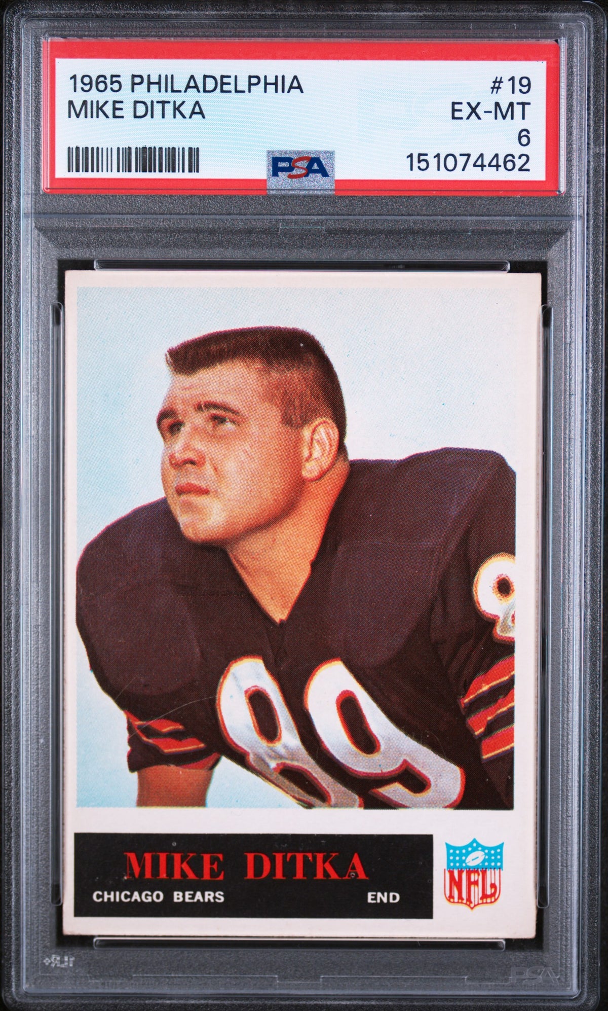 1965 Philadelphia Mike Ditka #19 PSA 6