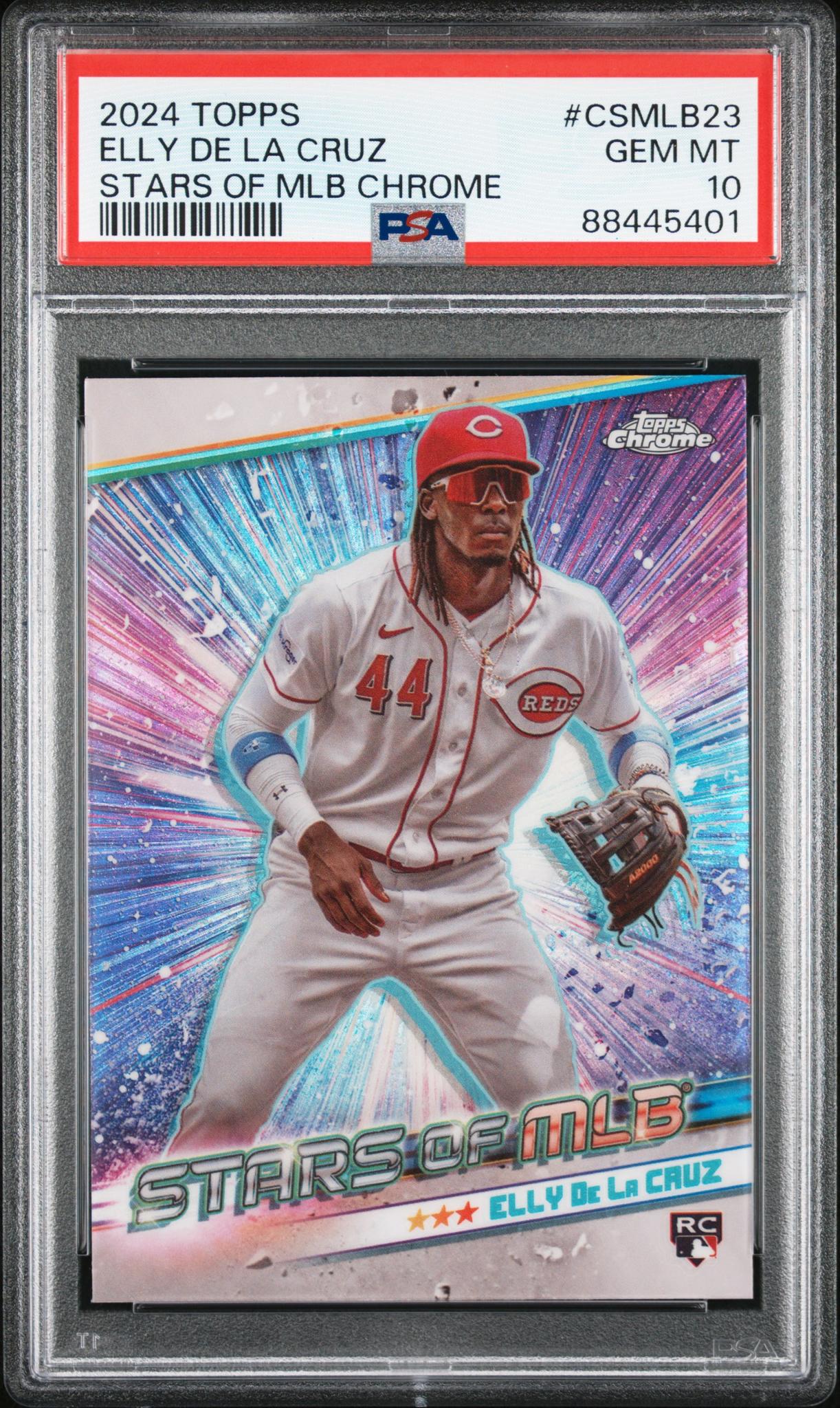 2024 Topps Chrome Stars of MLB Elly De La Cruz #CSMLB23 PSA 10