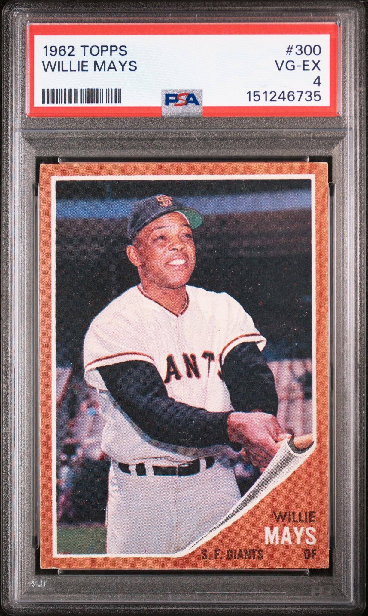 1962 Topps Willie Mays #300 PSA 4