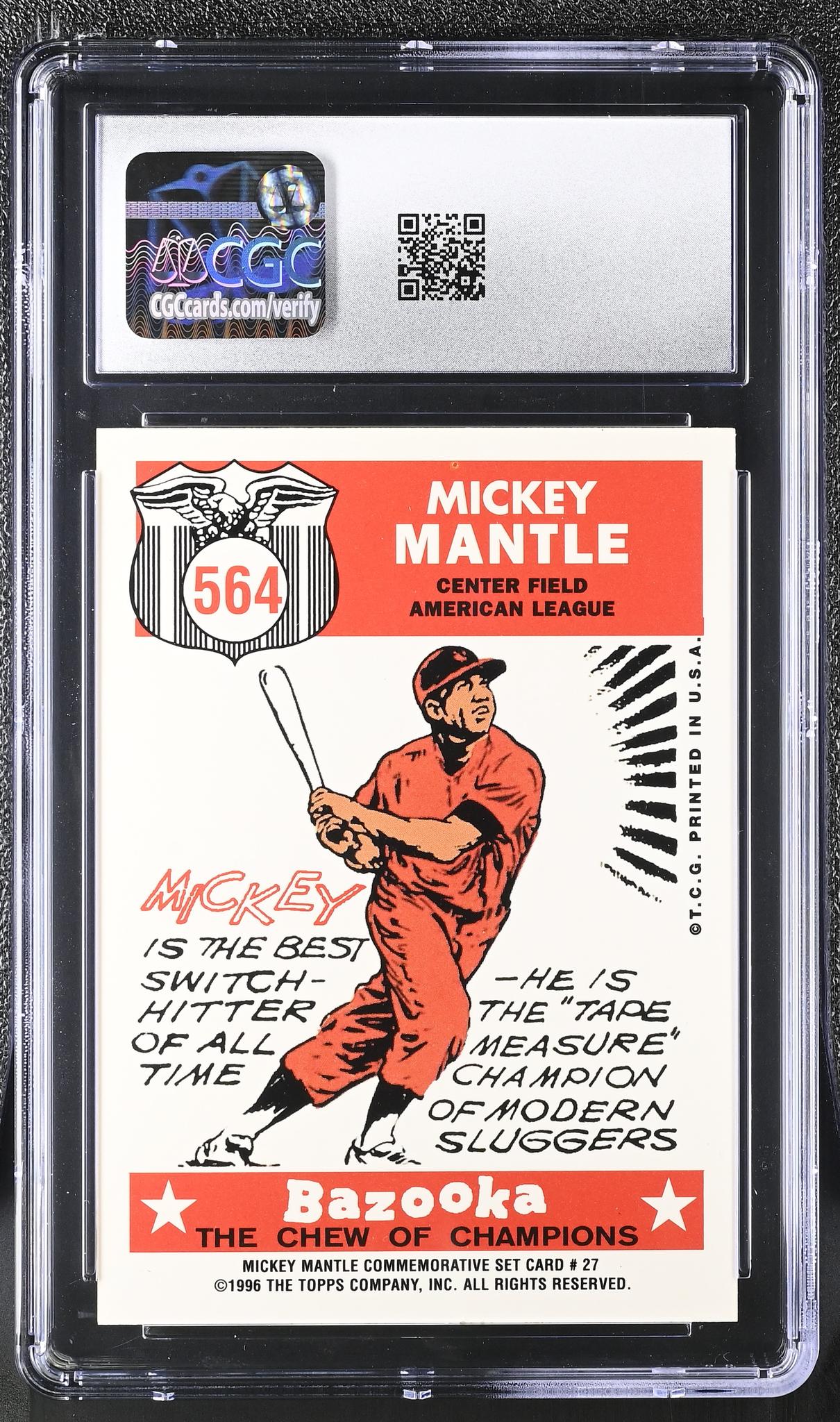 1997 Mantle Reprints #27 Mickey Mantle CGC 8.5