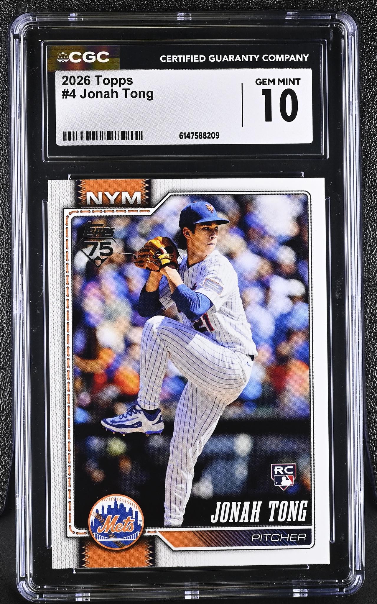 2026 Topps #4 Jonah Tong Series One CGC 10