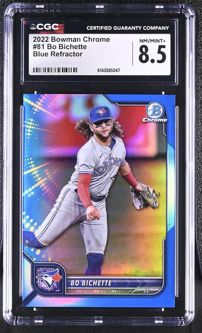 2022 Bowman Chrome Bo Bichette #81 Blue Refractor /150 CGC 8.5