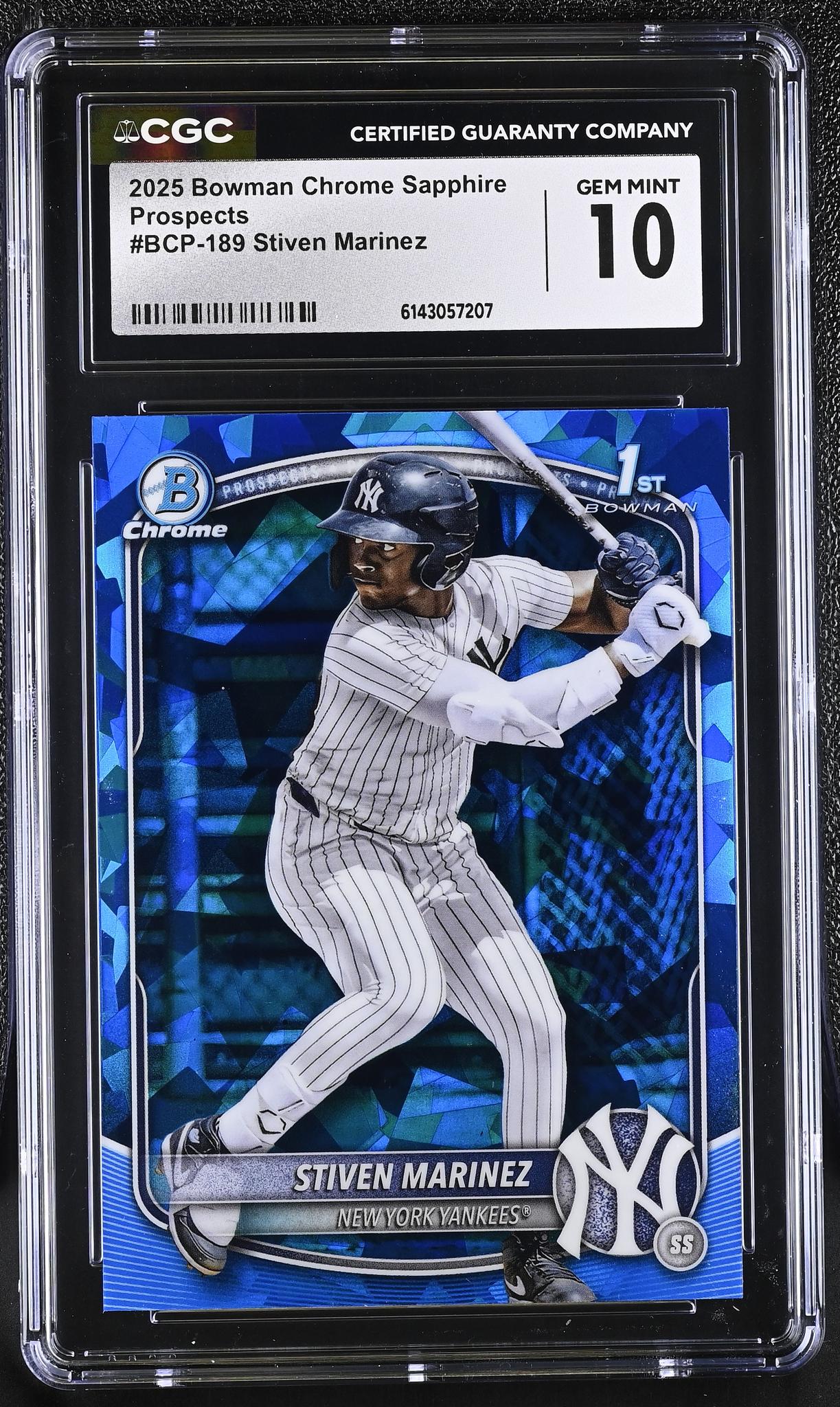 2025 Bowman Chrome #BCP-189 Stiven Marinez Prospects CGC 10