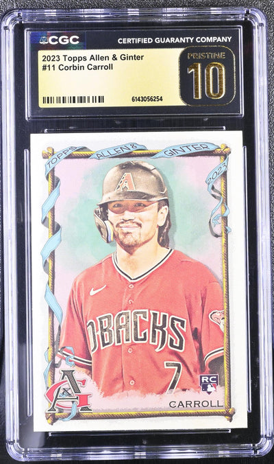 2023 Topps Allen & Ginter Corbin Carroll #11 The World's Champions CGC Pristine 10
