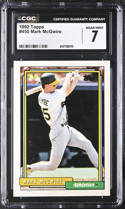 1992 Topps Mark McGwire #450 CGC 7