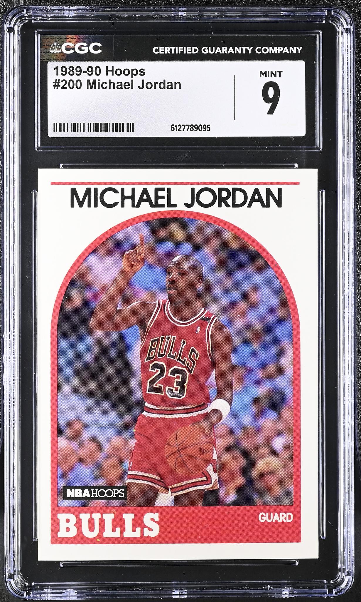 1989 NBA Hoops #200 Michael Jordan CGC 9
