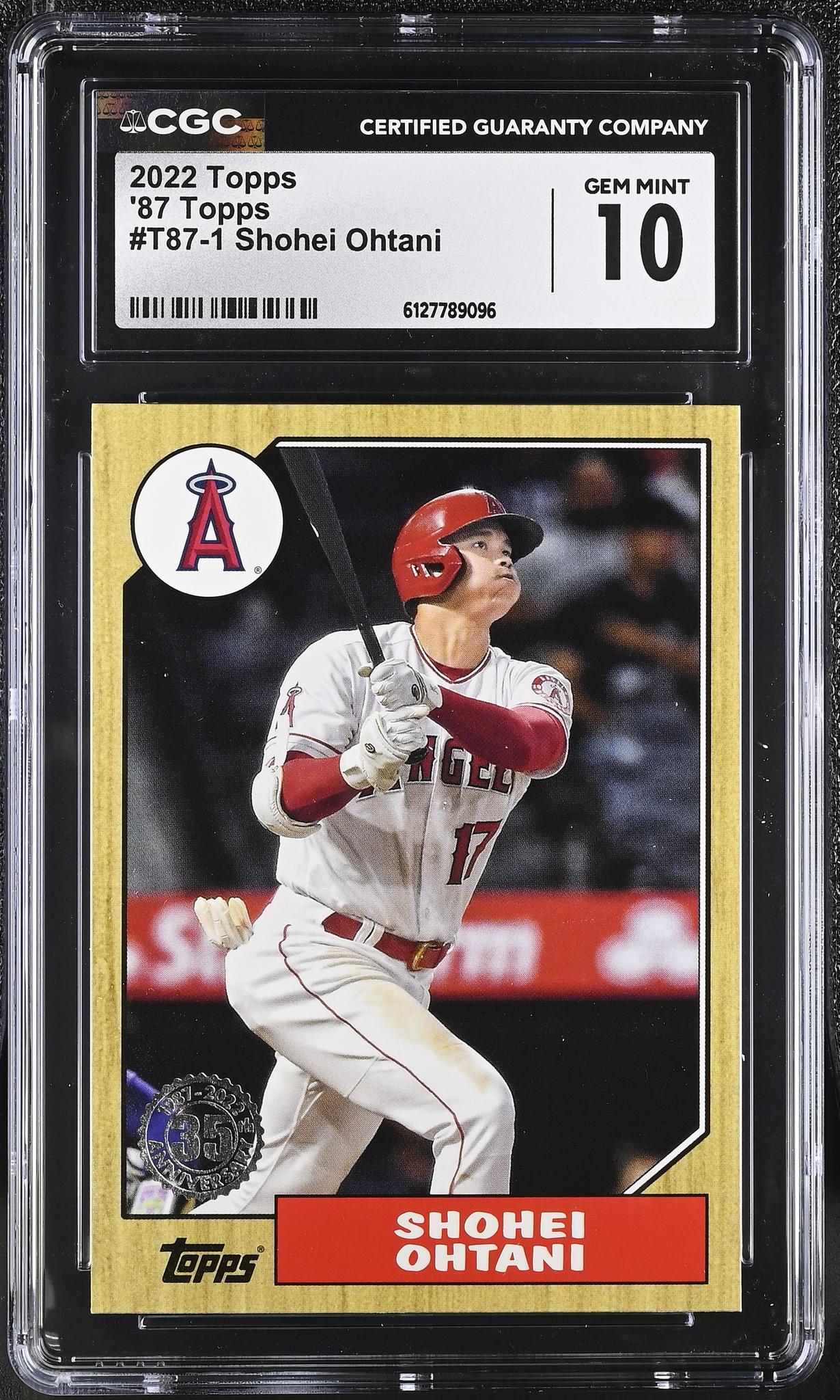 2022 Topps #T87-1 Shohei Ohtani '87 Topps CGC 10