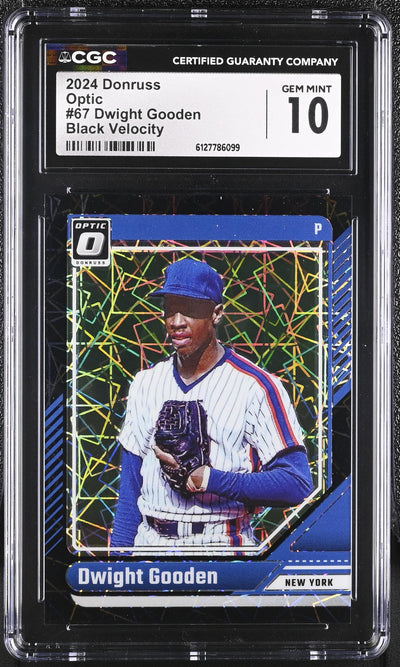 2024 Donruss Optic Dwight Gooden #67 Black Velocity /39 CGC 10