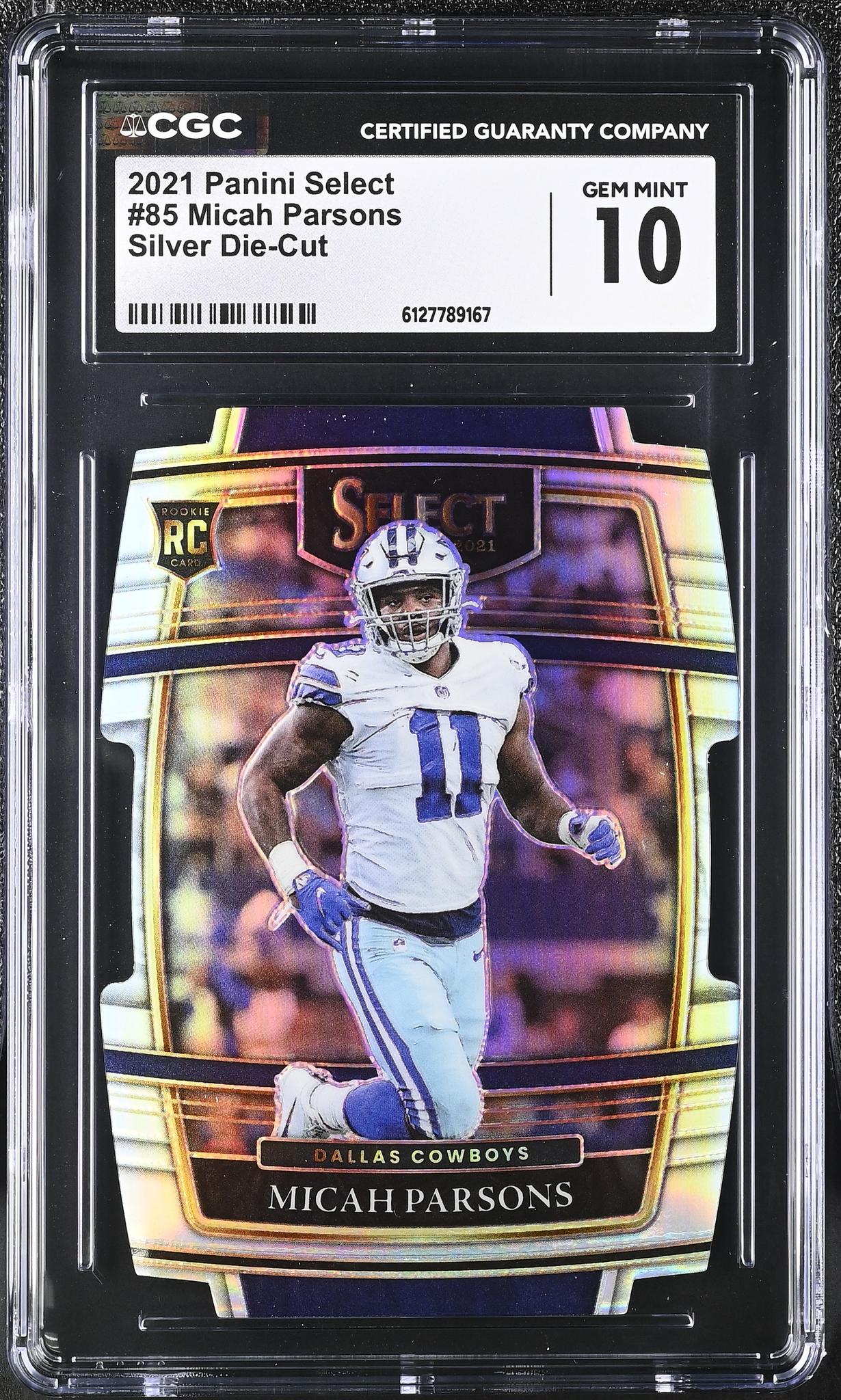 2021 Select #85 Micah Parsons Concourse CGC 10