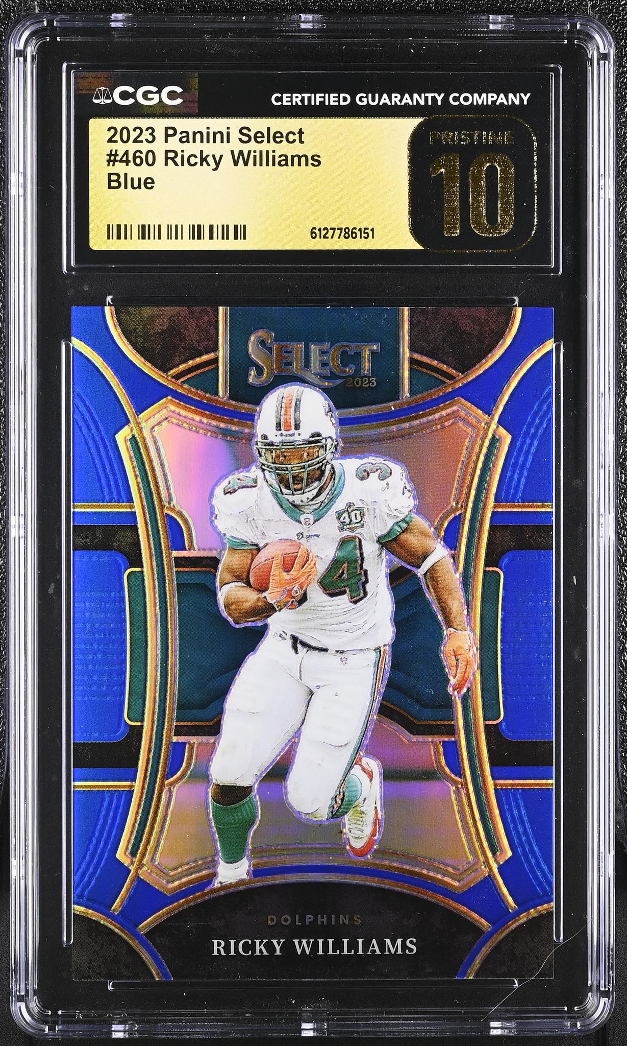 2023 Select #460 Ricky Williams Suite Level /99 CGC 10